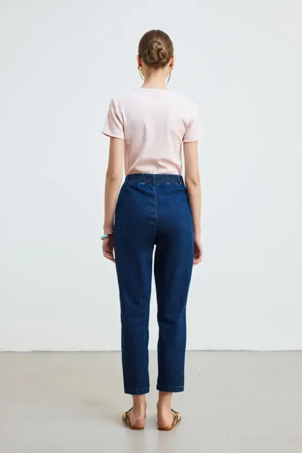 Mom Jean Pants - Blue - 5