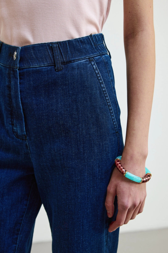 Mom Jean Pants - Blue - 4