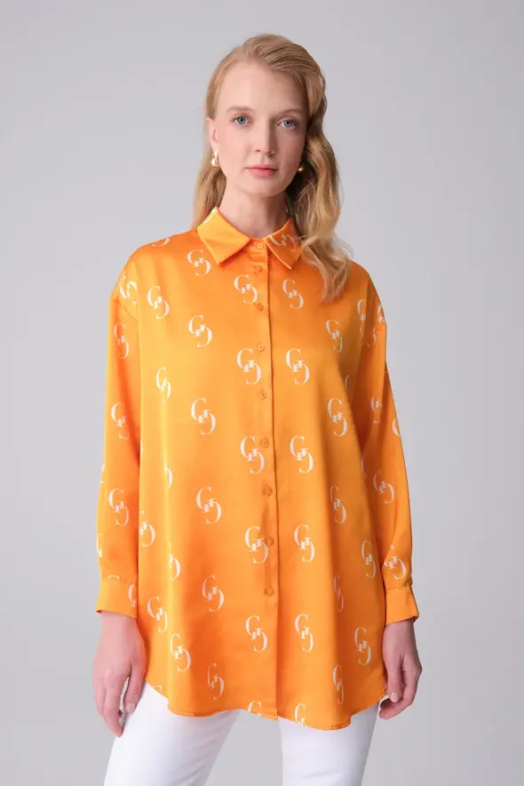 Monogram Shirt - Apricot - 1