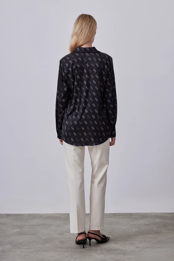 Monogram Shirt - Black - 4