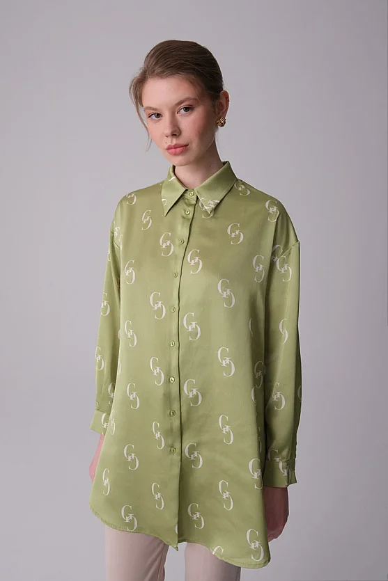 Monogram Shirt - Pistachio Green - 1