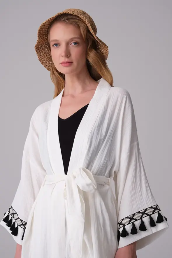Muslin Kimono - White - 6