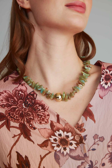 Natural Necklace - Green Green
