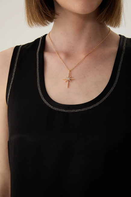 Northern Star Necklace - Gold Gold