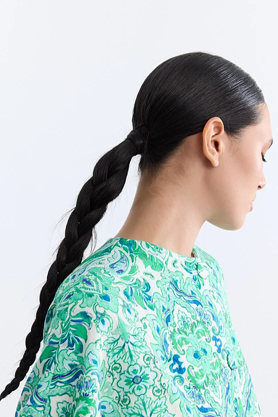Paisley Print Kaftan - Green - Gusto