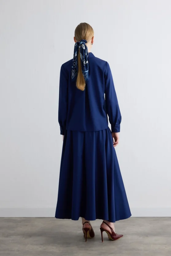 Parachute Fabric Shirt Navy - 4