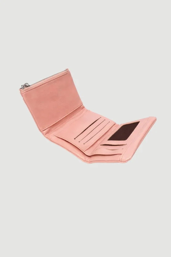 Patent Leather Wallet - Powder Pink - Gusto