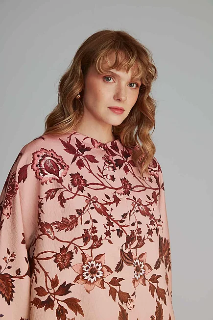 Patterned Kaftan - Dusty Rose - Gusto