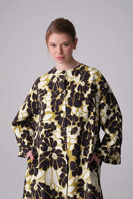 Patterned Kaftan - Green - Gusto