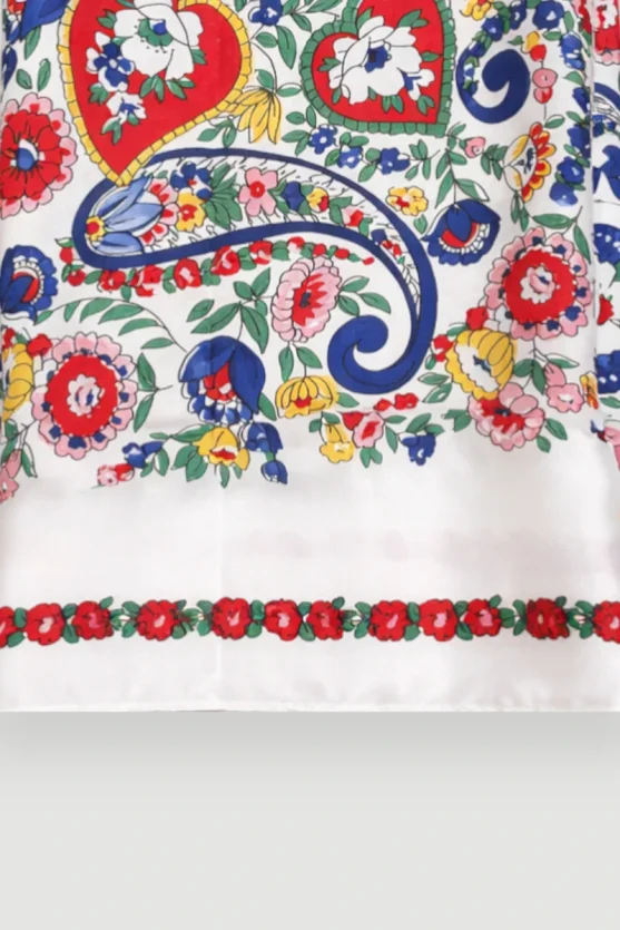 Patterned Scarf - Blue - Gusto