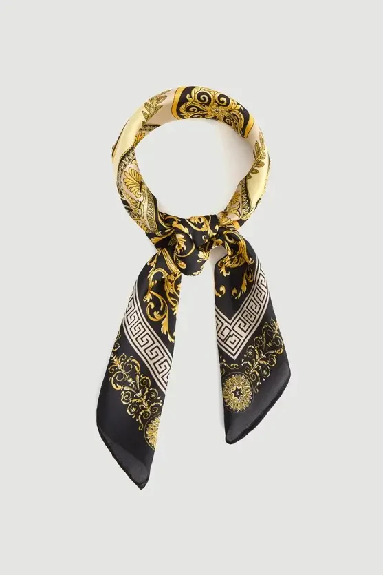 Patterned Scarf - Yellow - Gusto