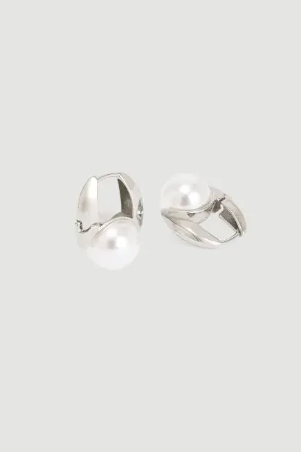 Pearl Earrings - Silver - Gusto (1)