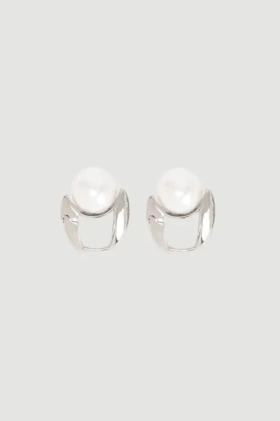 Pearl Earrings - Silver - Gusto
