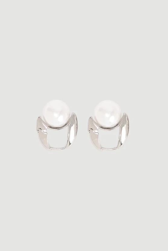 Pearl Earrings Silver - 1