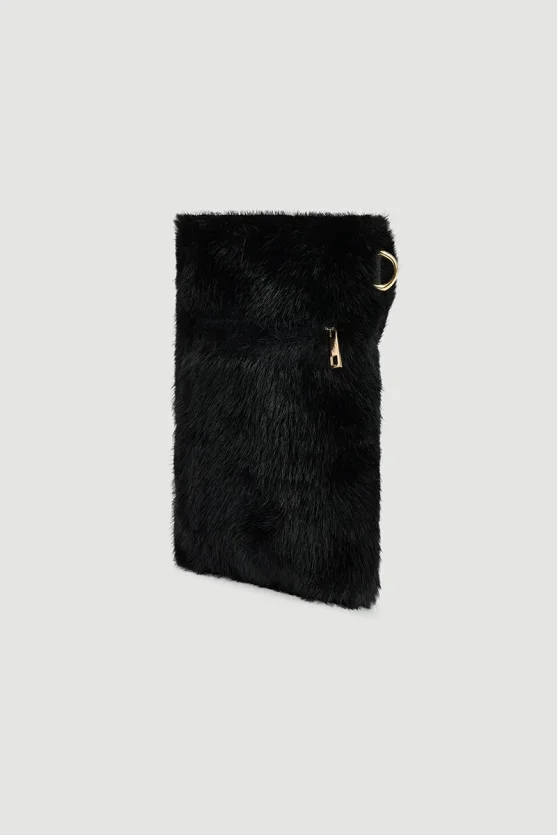 Phone Case Plush Bag Black - 1