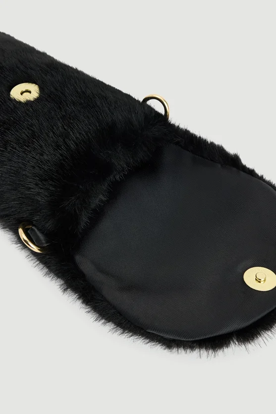 Phone Case Plush Bag Black - 3