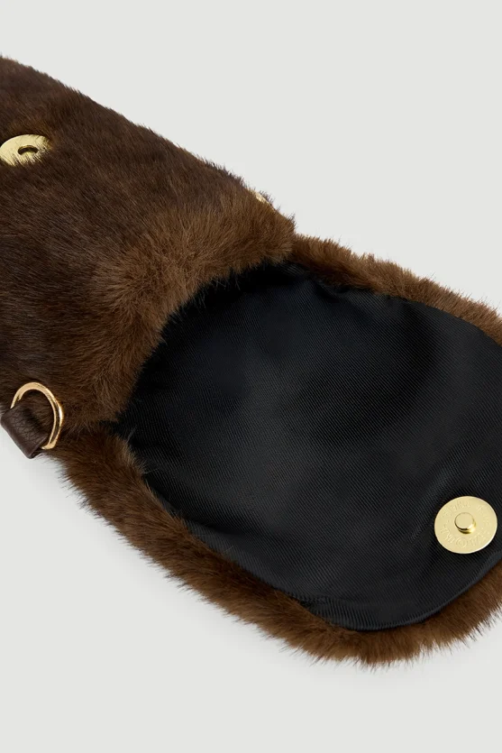 Phone Case Plush Bag Brown - Gusto