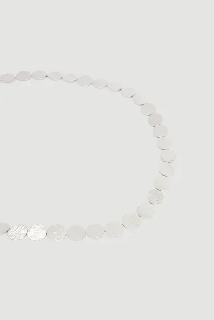 Plate Necklace - Silver - Gusto (1)