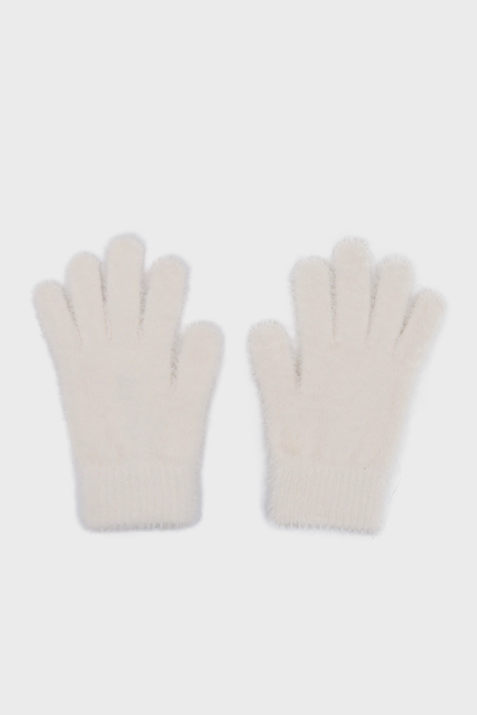 Plush Gloves - Ecru Ecru