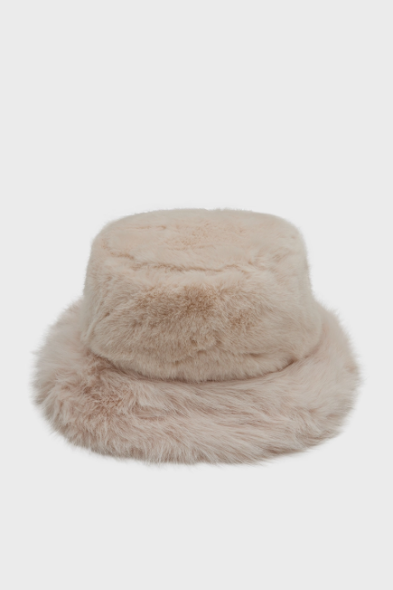 Plush Hat - Beige Beige