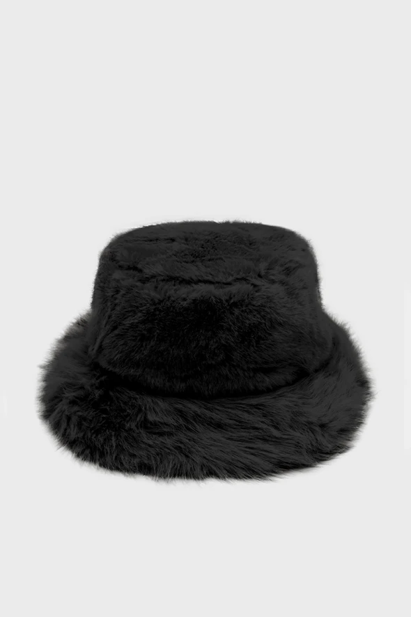 Plush Hat - Black - 1