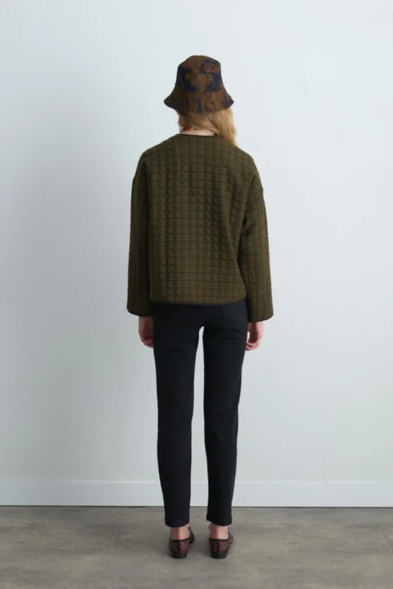 Quilted Jacket Khaki - 10