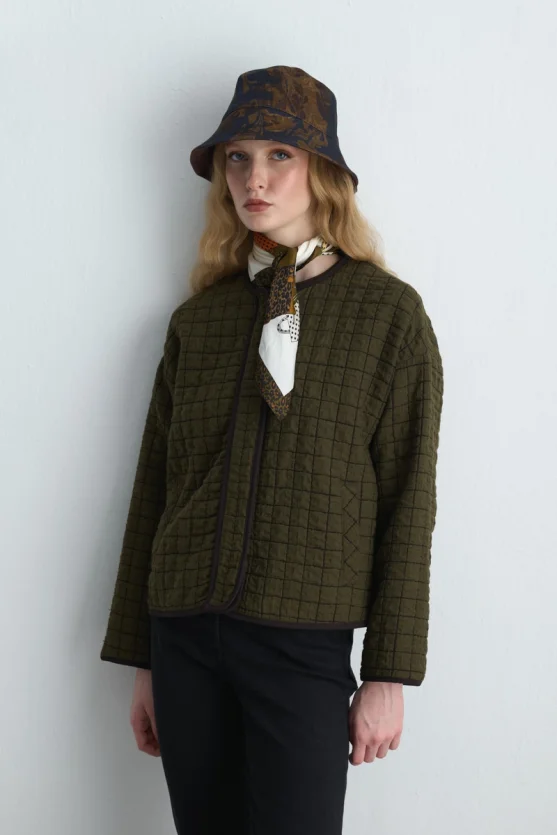 Quilted Jacket Khaki - Gusto
