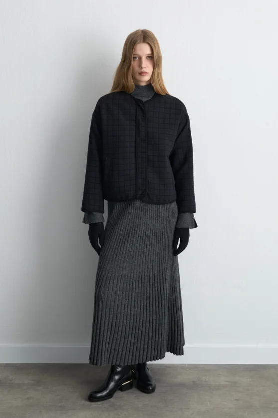 Quilted Jacket Navy Blue - Gusto