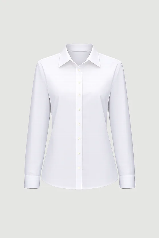Relaxed Fit Cotton Shirt - White - Gusto