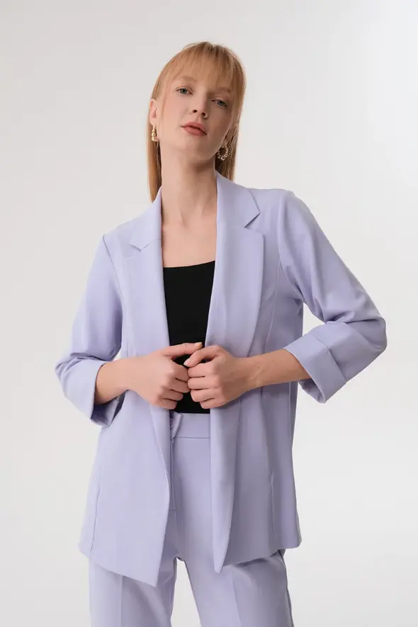 Relaxed Fit Jacket - Lilac - 1