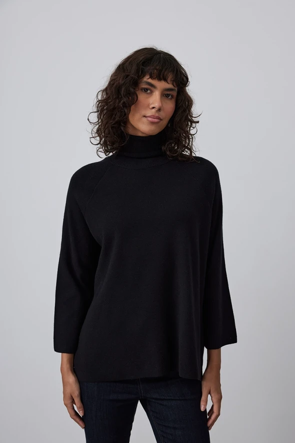 Relaxed Fit Knitwear - Black - 3