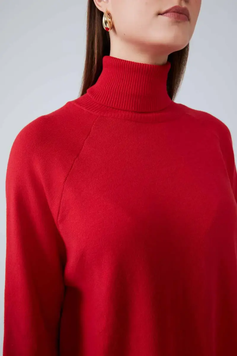 Relaxed Fit Knitwear - Red - 5