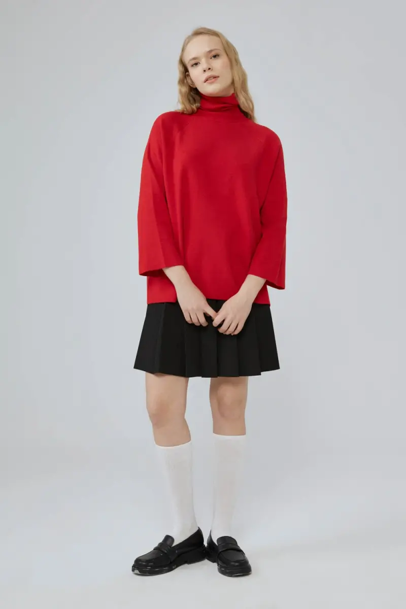Relaxed Fit Knitwear - Red - 2