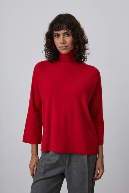 Relaxed Fit Knitwear - Red Red