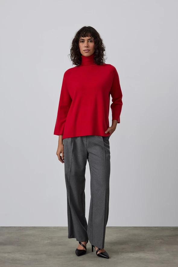 Relaxed Fit Knitwear - Red - 2