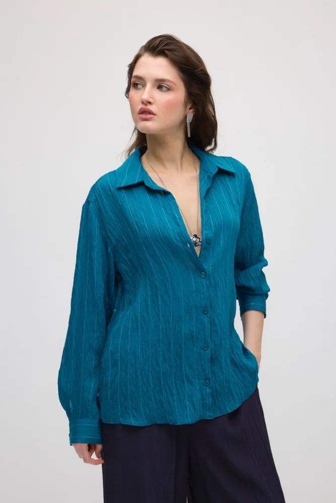 Relaxed Fit Modal Shirt - Green Green