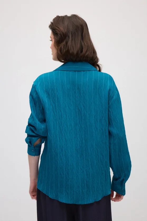 Relaxed Fit Modal Shirt - Green - 6