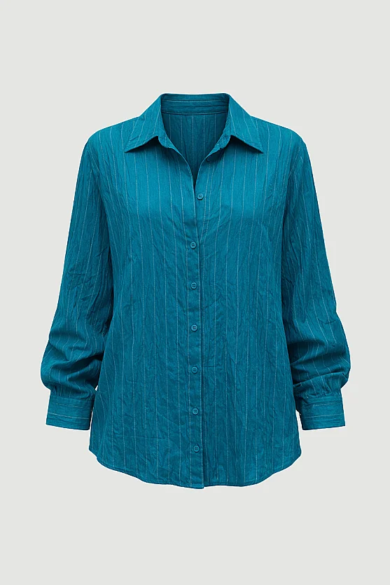 Relaxed Fit Modal Shirt - Green - 7