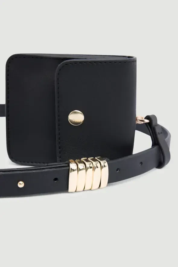 Removable Mini Bag Belt - Black - 2