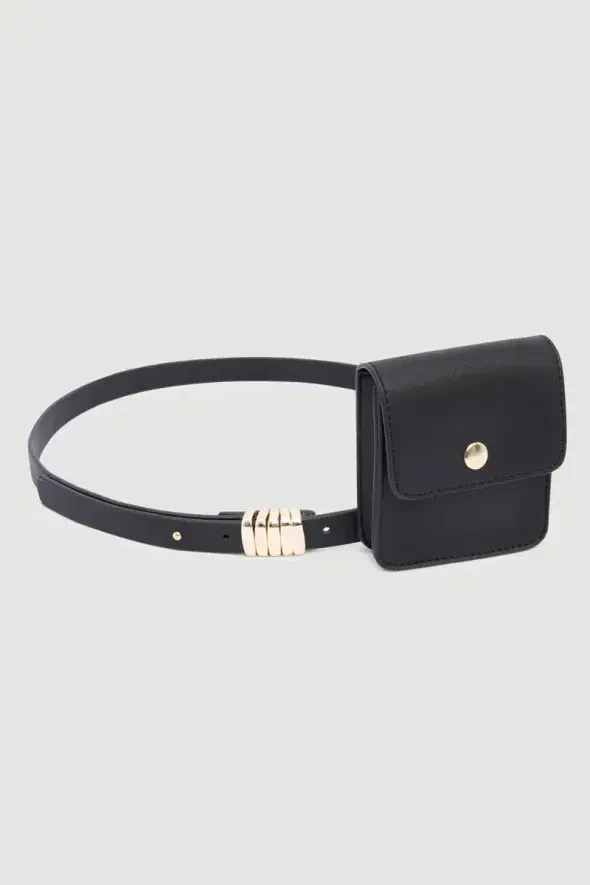 Removable Mini Bag Belt - Black - 1