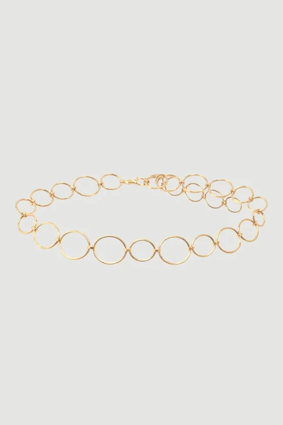 Ring Metal Chain Belt - Gold - Gusto