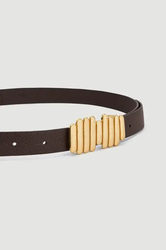 Rod Design Belt - Brown - Gusto