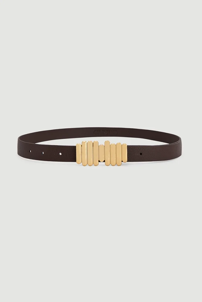 Rod Design Belt - Brown Brown