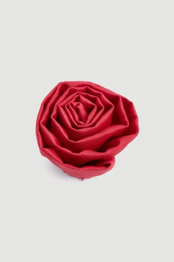 Rose Brooch - Red - 5