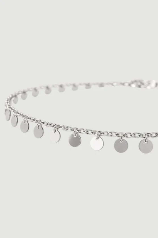 Sequin Chain Belt - Silver - 3