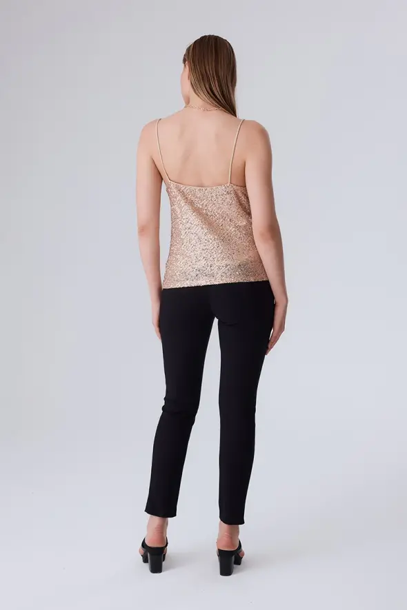 Sequin Tank Top - Powder - 5