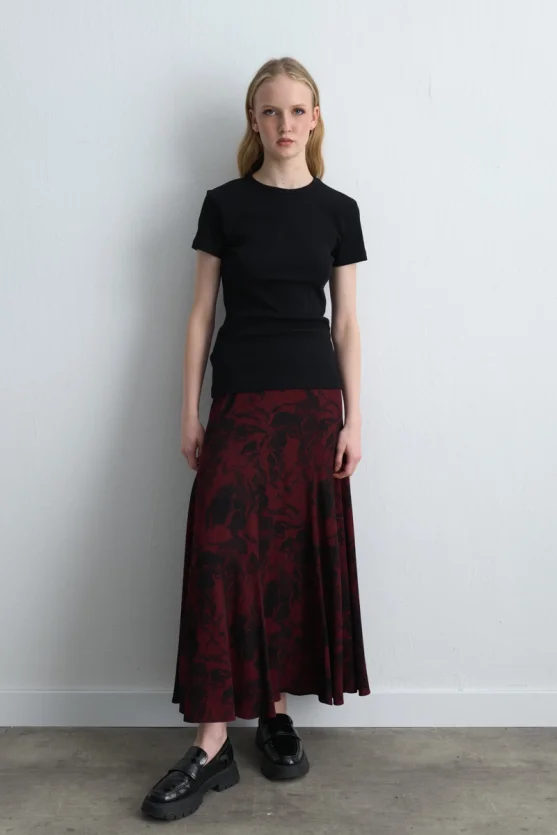 Short Sleeve Basic Cotton T Shirt Black - 2