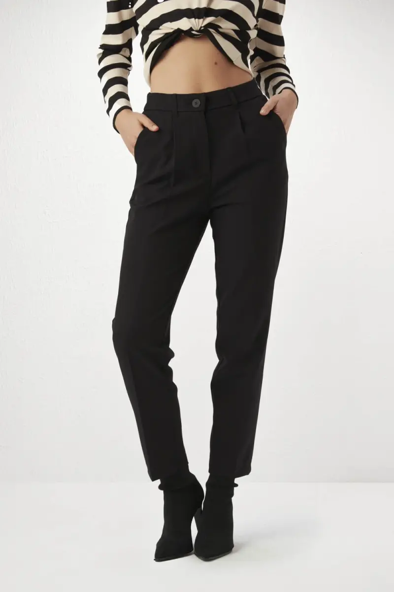 Pants - Black fabric pants