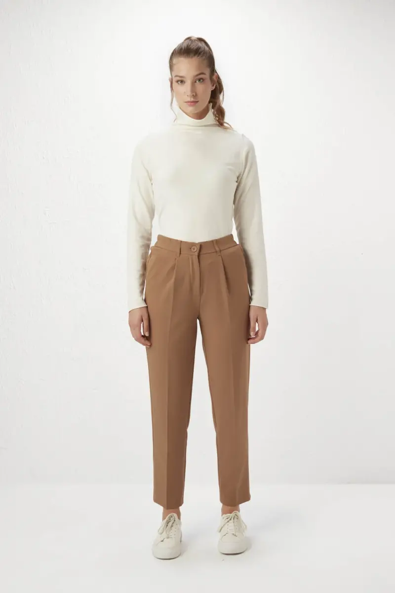 ZARA WOMEN'S PANTS camel black xs – The Comeback