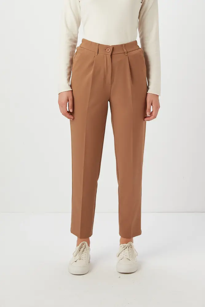 Sigaret Fabric Trousers - Camel - Gusto